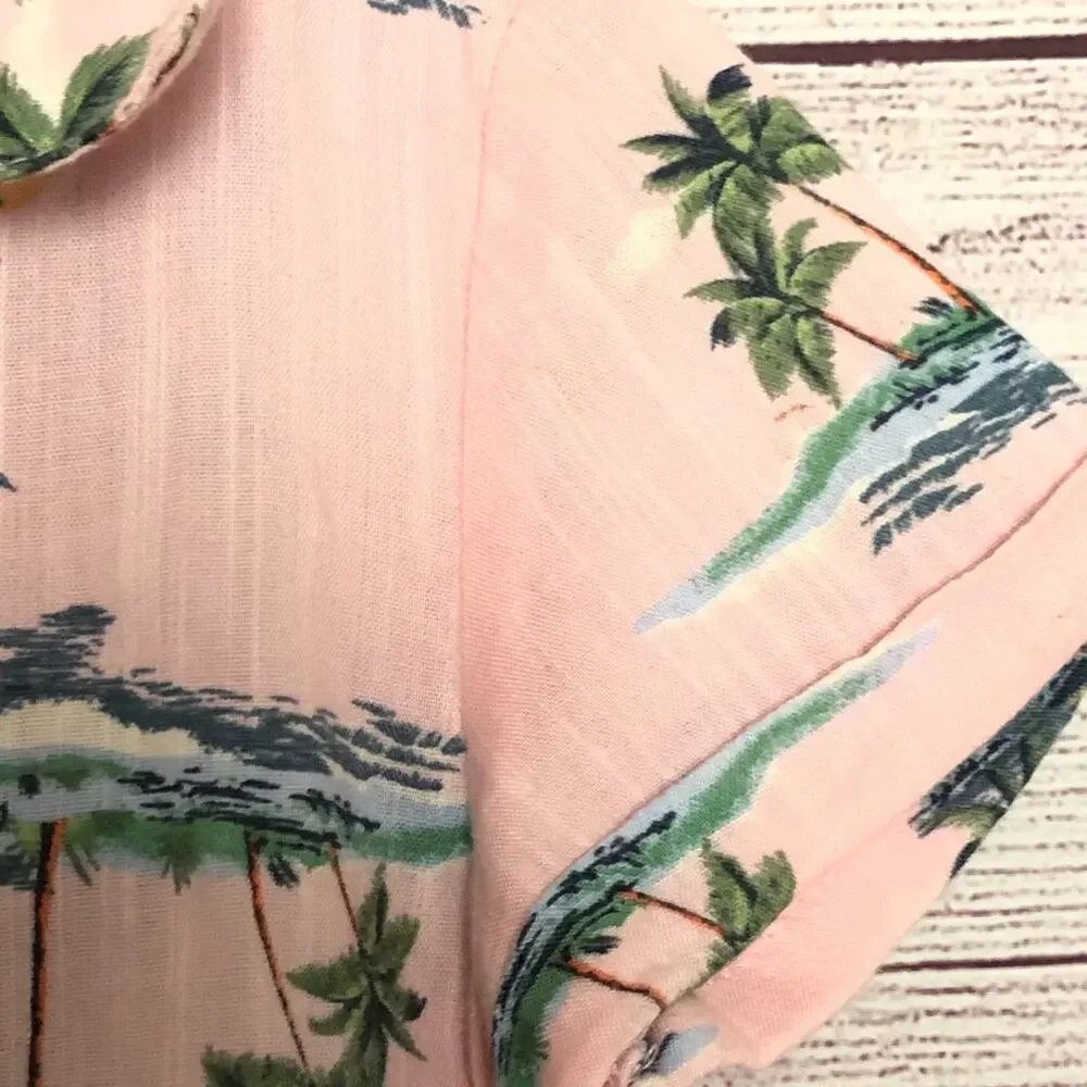 Old Navy Kids Tropical Print Button Front Blouse Sz 2T